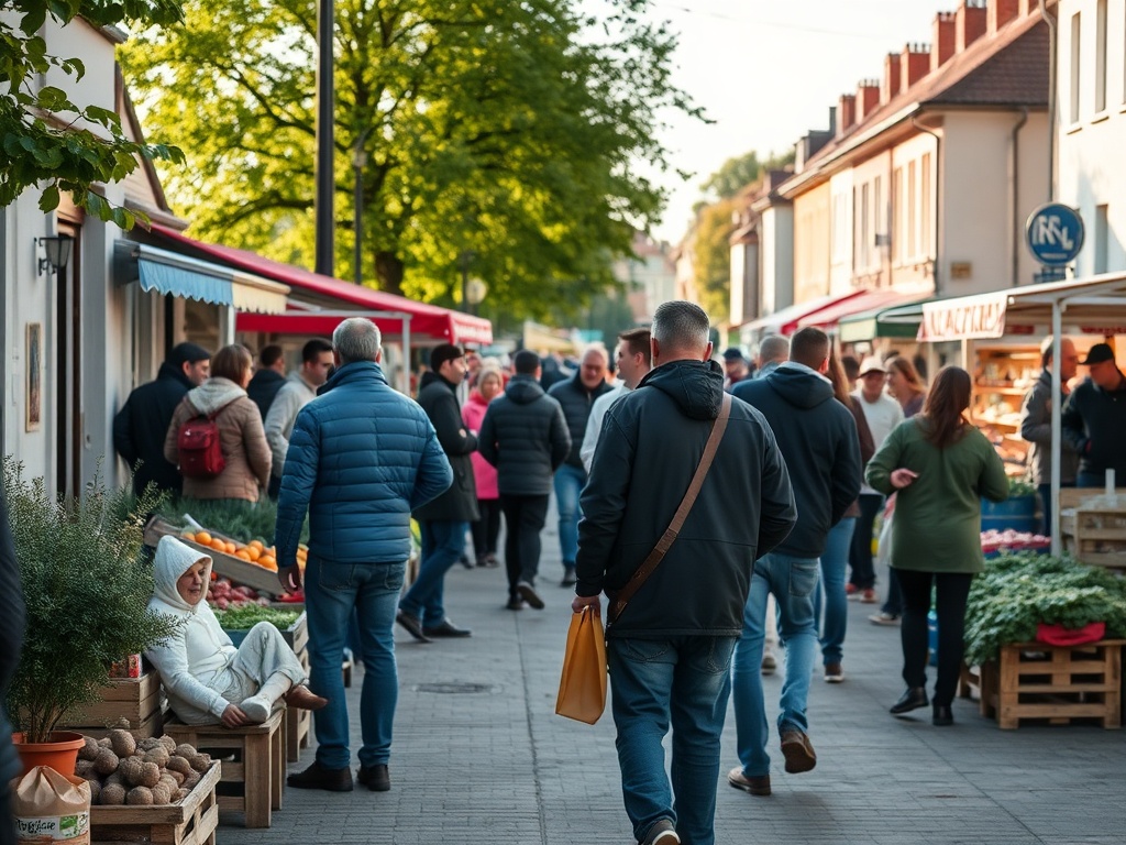 Symboliczna ilustracja Dnia Ziemi z motywami Ostrowi Mazowieckiej i przyrody